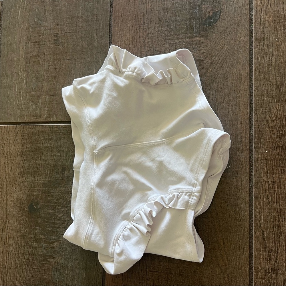 Second Skin Dance wear girls Ruffled bottoms child small